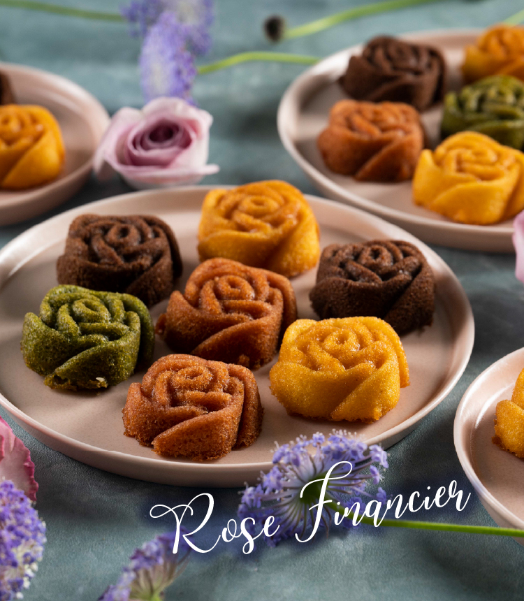 モンシェール 薔薇を型どったモンシェールらしいフィナンシェ